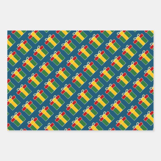 Secret Santa Überraschung Weihnachtsgeschenk Geschenkpapier Set (Vorderseite 3)