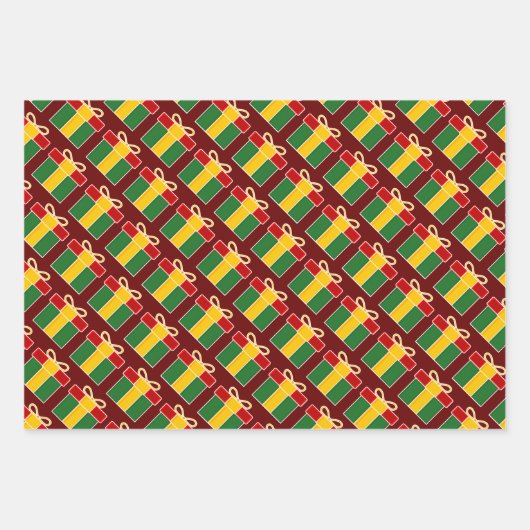 Secret Santa Überraschung Weihnachtsgeschenk Geschenkpapier Set (Vorderseite)