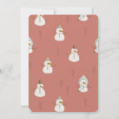 Secret Santa Weihnachts Geschenk Exchange Feiertag Einladung (Rückseite)