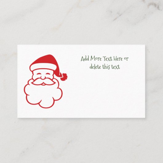 Secret Santa Wishlist Weihnachtsgeschenk-Exchange- Visitenkarte (Rückseite)