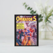 Secret Service Operator 5 - Nov-Dec 1938a_Pulp Art Postkarte (Stehend Vorderseite)