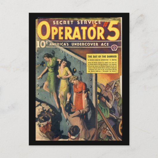 Secret Service Operator 5 - Sep-Oct 1938a_Pulp Art Postkarte (Vorderseite)