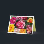 Secret Sister Happy Birthday Rose Collage Gelb Karte<br><div class="desc">Diese Collage wunderbarer Rose ist eine wunderschöne Art,  Geburtstagsgrüße zu senden - und diese Rose verblassen nie!</div>