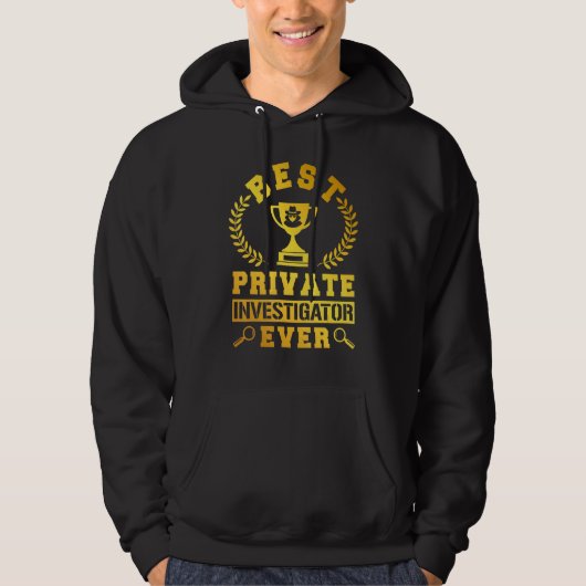 Secret Spy Private Eye Crimescene Investigator Bes Hoodie (Vorderseite)