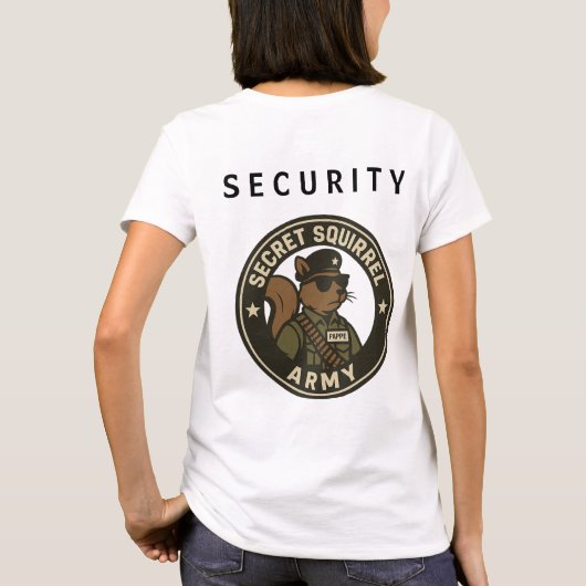 SECRET SQUIRREL ARMY (SECURITY) T-Shirt (Rückseite)
