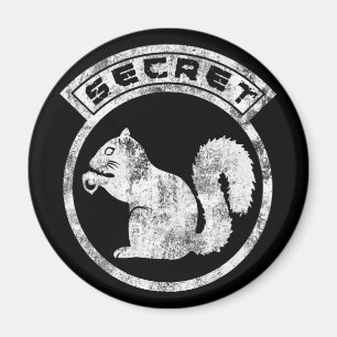Secret Squirrel - Distressed - Type 2 Magnet