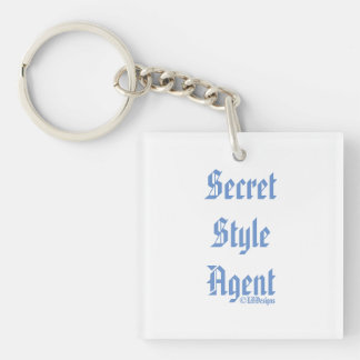 Secret Style Agent by LBDesign Acryl Schlüsselanhä Schlüsselanhänger