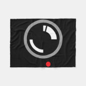 Secret Video Recording Funny Cameraman Halloween C Fleecedecke (Vorderseite (Horizontal))