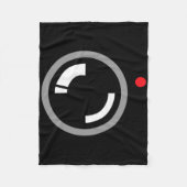 Secret Video Recording Funny Cameraman Halloween C Fleecedecke (Vorderseite)