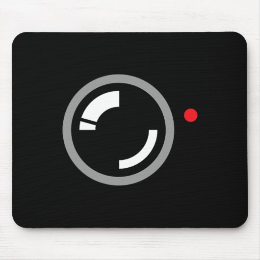 Secret Video Recording Funny Cameraman Halloween C Mousepad (Vorne)