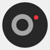 Secret Video Recording Funny Secret Agent Hallowee Runder Aufkleber (Vorderseite)