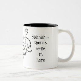 Secret Wine Funny Mug Zweifarbige Tasse