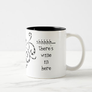 Secret Wine Funny Mug Zweifarbige Tasse