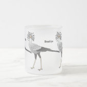 Secretary bird cartoon illustration mattglastasse (Mittel)