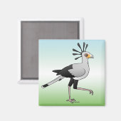 Secretary Bird Magnet (Vorderseite/Rückseite)