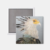 Secretary Bird Magnet (Vorderseite/Rückseite)