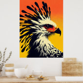 Secretary Bird Poster (Küche)