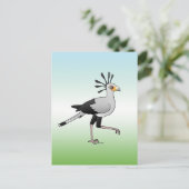 Secretary Bird Postkarte (Stehend Vorderseite)