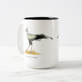 Secretary Bird Two-Tone Coffee Tasse (Vorderseite Links)
