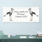 Secretary Cartoon Illustration Banner (Messe)