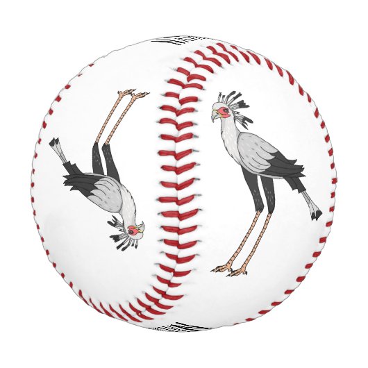 Secretary Cartoon Illustration Baseball (Schrägansicht)