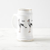 Secretary Cartoon Illustration Bierglas (Vorderseite Links)