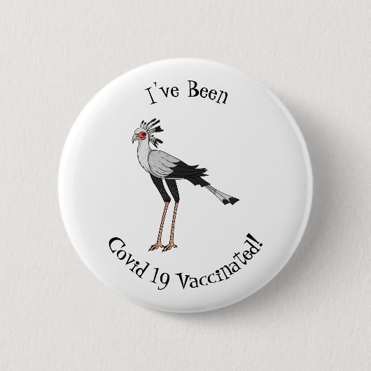 Secretary Cartoon Illustration Button (Vorderseite)