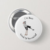 Secretary Cartoon Illustration Button (Vorne & Hinten)