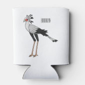 Secretary Cartoon Illustration Dosenkühler (Rückseite)