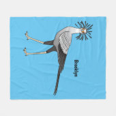 Secretary Cartoon Illustration Fleecedecke (Vorderseite (Horizontal))