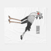 Secretary Cartoon Illustration Fleecedecke (Vorderseite (Horizontal))