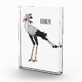 Secretary Cartoon Illustration Fotoblock (Rechts)