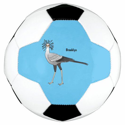 Secretary Cartoon Illustration Fußball (Vorderseite)