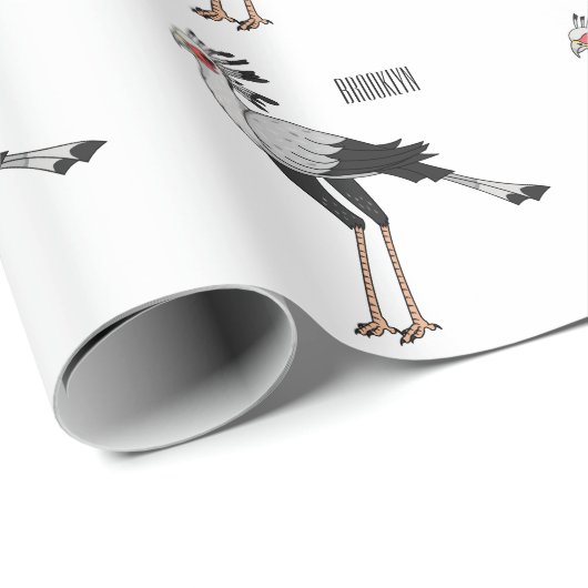 Secretary Cartoon Illustration Geschenkpapier (Rolleneckpunkt)