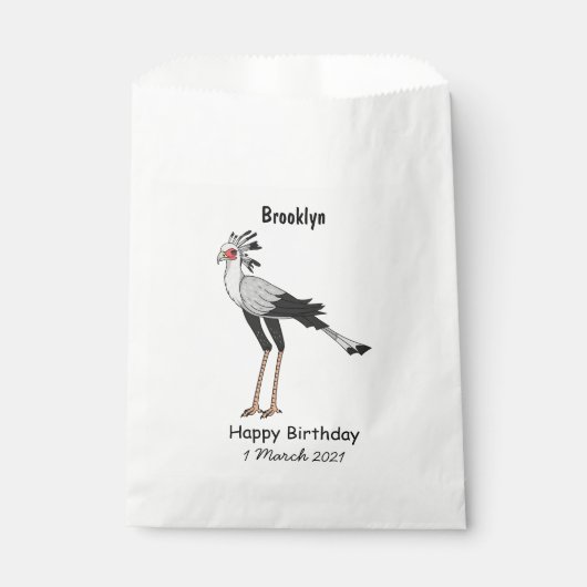 Secretary Cartoon Illustration Geschenktütchen (Vorderseite)
