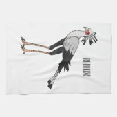 Secretary Cartoon Illustration Geschirrtuch (Horizontal)