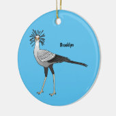 Secretary Cartoon Illustration Keramik Ornament (Links)