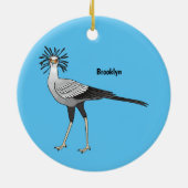 Secretary Cartoon Illustration Keramik Ornament (Hinten)