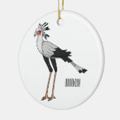 Secretary Cartoon Illustration Keramik Ornament (Links)