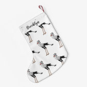 Secretary Cartoon Illustration Kleiner Weihnachtsstrumpf (Rückseite (Hängend))