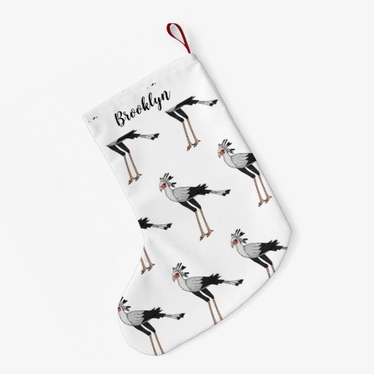 Secretary Cartoon Illustration Kleiner Weihnachtsstrumpf (Rückseite (Hängend))