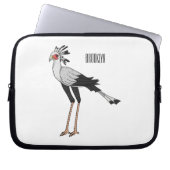 Secretary Cartoon Illustration Laptopschutzhülle (Vorderseite)