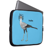 Secretary Cartoon Illustration Laptopschutzhülle (Vorne Rechts)