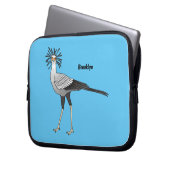 Secretary Cartoon Illustration Laptopschutzhülle (Vorderseite Links)