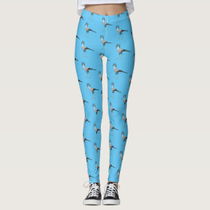 Secretary Cartoon Illustration Leggings