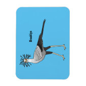 Secretary Cartoon Illustration Magnet (Vertikal)