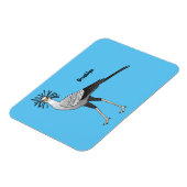 Secretary Cartoon Illustration Magnet (Linke Seite)