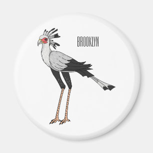 Secretary Cartoon Illustration Magnet