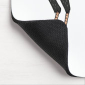 Secretary Cartoon Illustration Mousepad (Ecke)