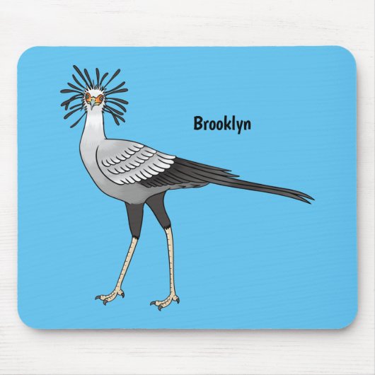 Secretary Cartoon Illustration Mousepad (Vorne)